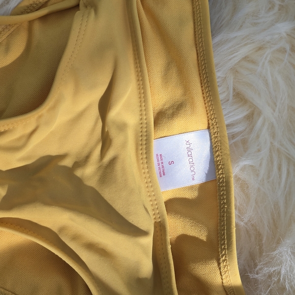 Xhilaration Small Swim Yellow Black Pink Bikini Bottoms - Picture 2 of 9